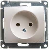 Schneider Electric Glossa Перламутр Мех Розетка без заземления, 16А (GSL000641)